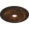 Ekena Millwork Rose and Ribbon Ceiling Medallion (Fits Canopies up to 4"), 23 5/8"OD x 4"ID x 1 1/2"P, Rust CM23RORUS - alternate 2